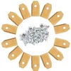 35*18*0.6mm Lawn Robot Blade Silver Gold Lawn Mover Replacement Blade For Gardena Husqvarna Automower yardforce Garden Tools 4