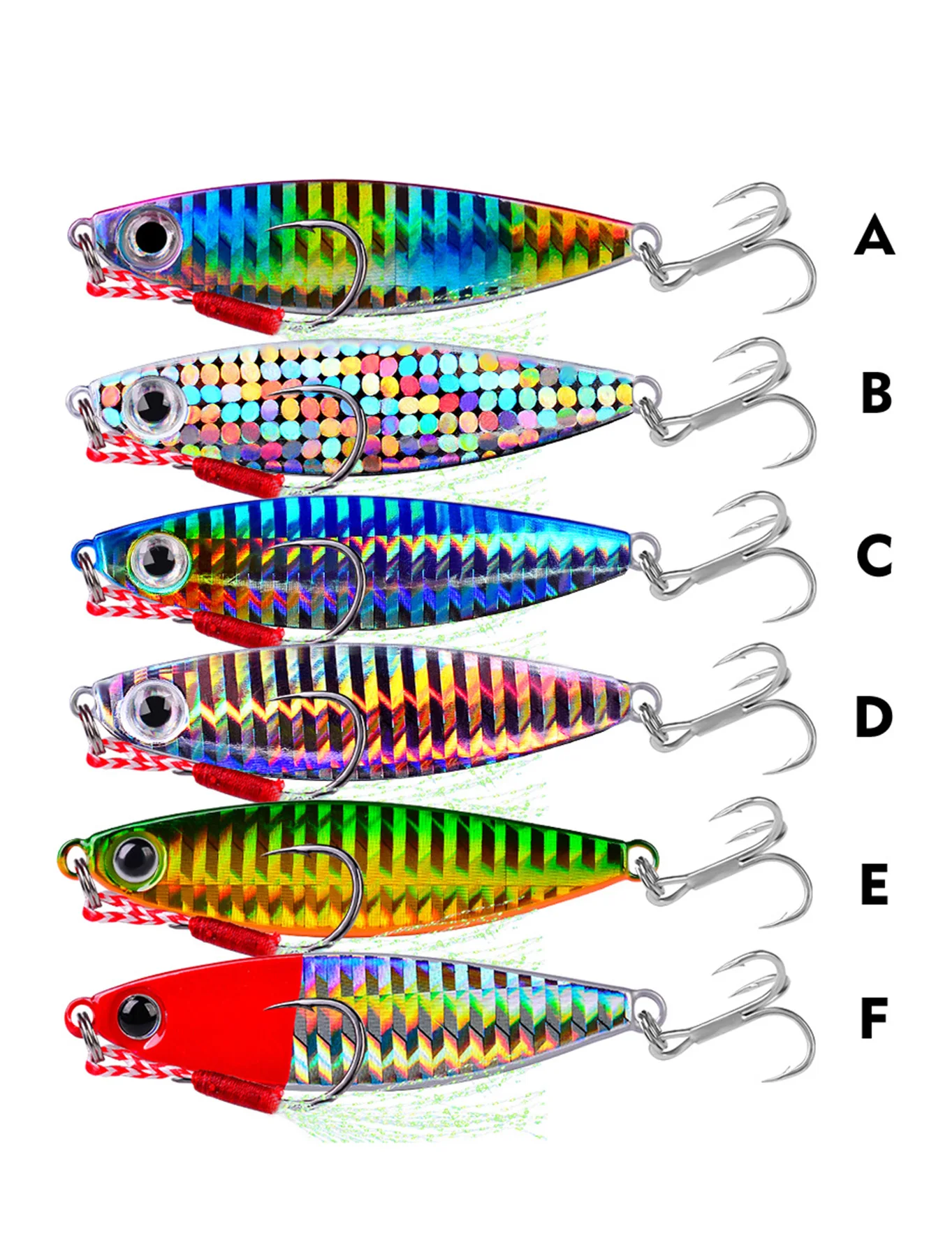  slider image of 5pcs pencil bait metal