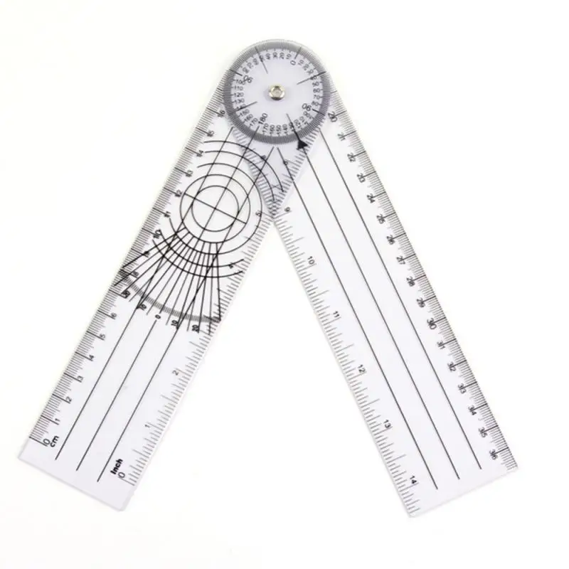 0-140mm 360 Degree Goniometer Angle Medical Spinal Angle Ruler Inclinometer Ruler Protractor finder Measuring Tool