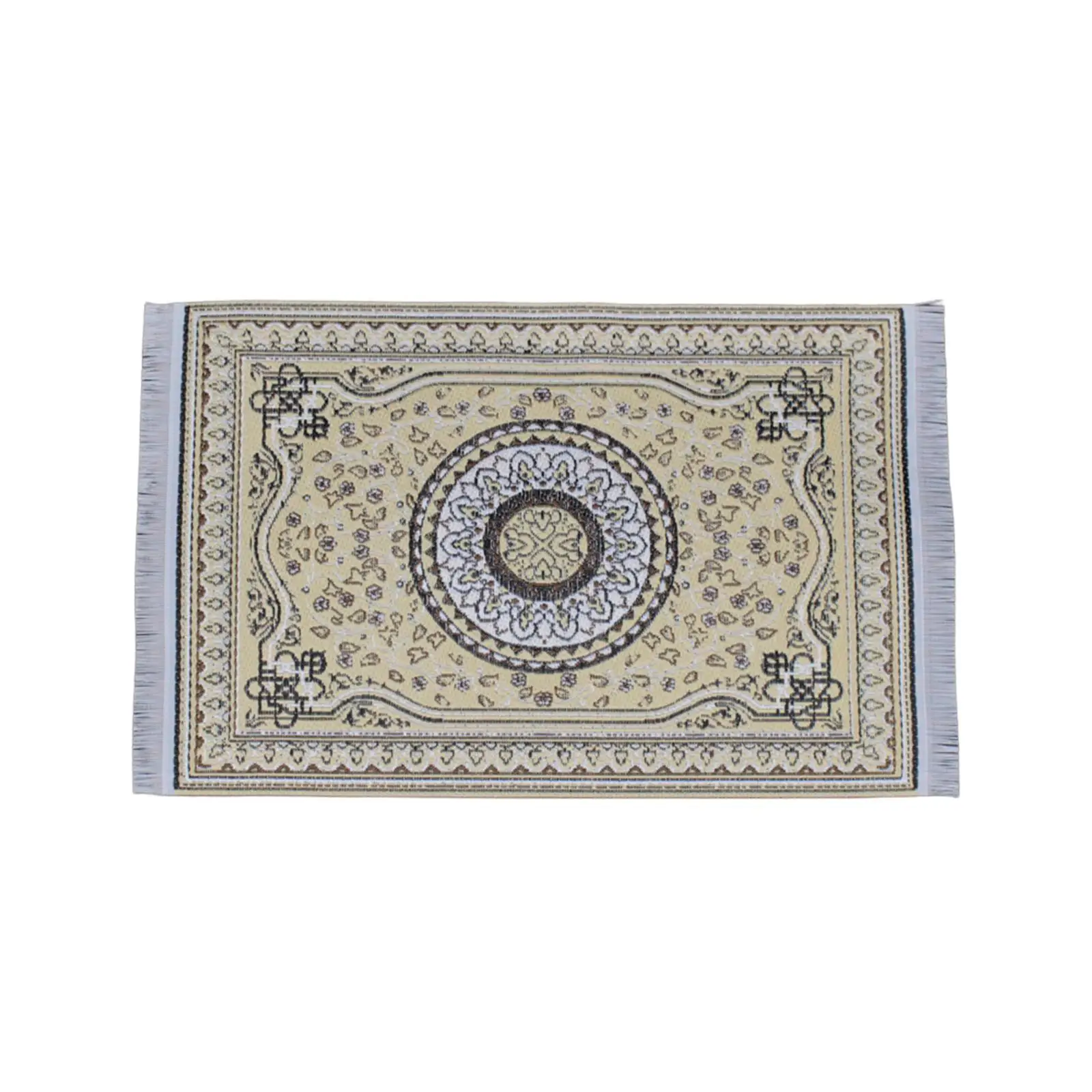 

12TH Dollhouse Carpet Turkish Floor Coverings Miniature Area Rug for Doll House Accessories Livingroom Bathroom Photo Props