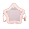 E74B Women School Girl Shoulder Handbag PU Leather Large Capacity Clear Star Shape Crossbody Bag Itabag for Anime Pin Display 1