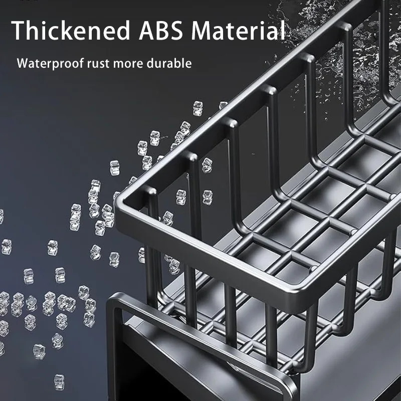 Sponge rack Kitchen drain rack ABS material sink rag countertop rag dishwashing sponge drain scouring arrangement