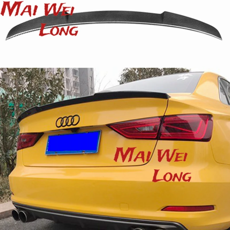 Ala Spoiler Per Labbro Posteriore In Fibra Di Carbonio A3 S3 8V Per Audi A3 S3 8V Berlina 2014-2017 V Stile