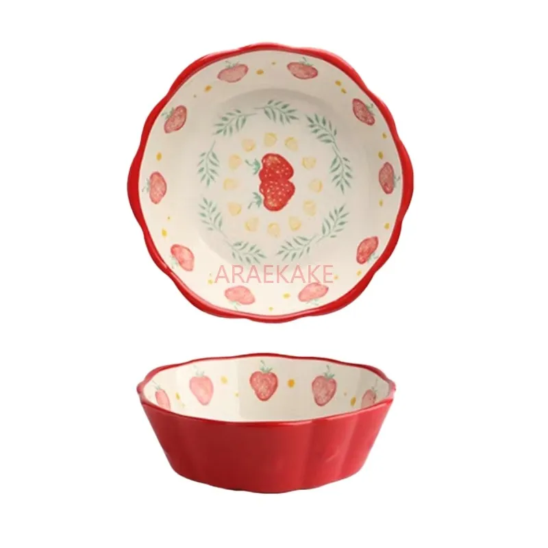 Bowl, Cute Salad, Fruit Bowl, Plate, Ceramic Oven Special Bowl