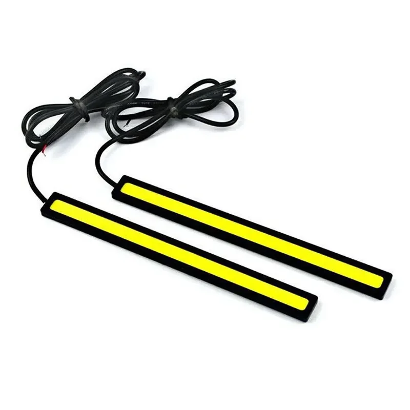 17cm Universal Waterproof Daytime Running Lights COB Fog Lamp 2pcs Car Styling Led Day Light DRL Lamp Fog Bar Strip Lights led car lights