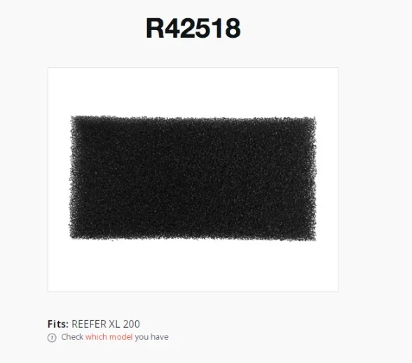 

Redsea REEFER Bubble Trap Sponge. R42518 for REEFER XL 200