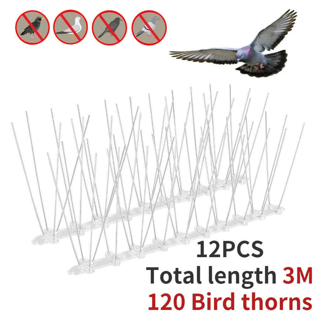 Pigeon Spikes and Bird Repeller Deterrent Anti Bird Pigeon Repellent Stainless Steel Anti Pigeon Spikes Bird