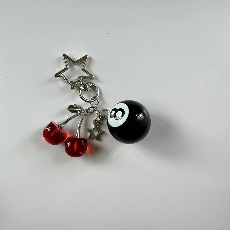 PLwelth Portachiavi a forma di stella Y2K per donne e uomini, carino portachiavi a forma di stella, accessorio estetico per chiavi auto, zaino, portafoglio, portachiavi fresco per amici, regali