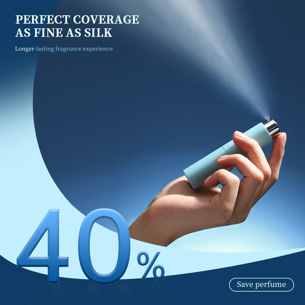 Rotating Travel Perfume Atomizer - Portable Refillable Spray Bottle, 8ml Capacity