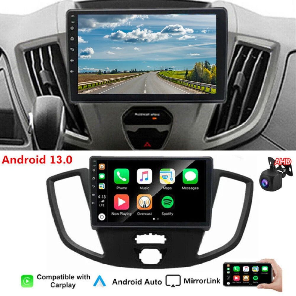 

9'' Car Radio Wireless Carplay Android 13 Auto GPS Navigator Bluetooth Audio GPS Navigation Dashboard Video Recorder