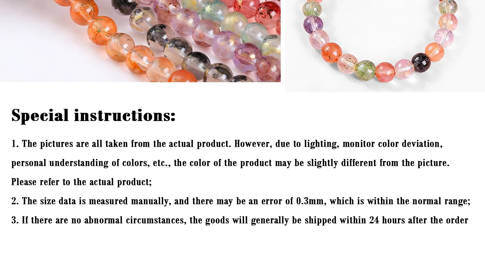 30/50 Stk 8-10mm Tinten-Diffusion Glasperlen mit Goldstaub Runde Lose Perlen für DIY Armband Schmuckherstellung – Detail 8