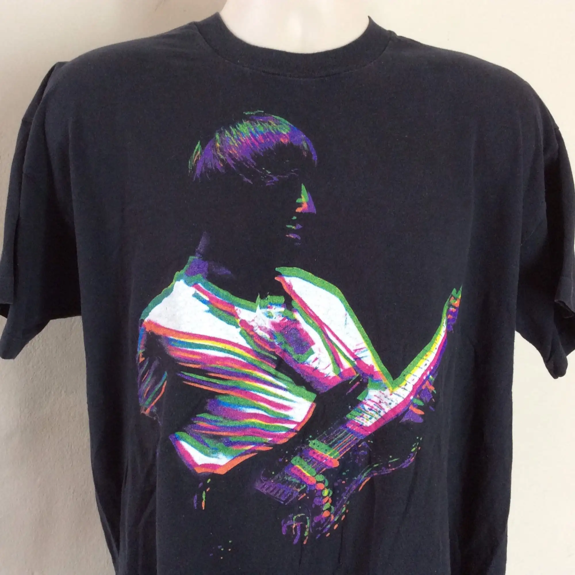 Vtg 1992 Paul Weller Concert Tshirt Black Xl Anni '90 The Jam Style Consiglio Indie Rock Punk New Wave