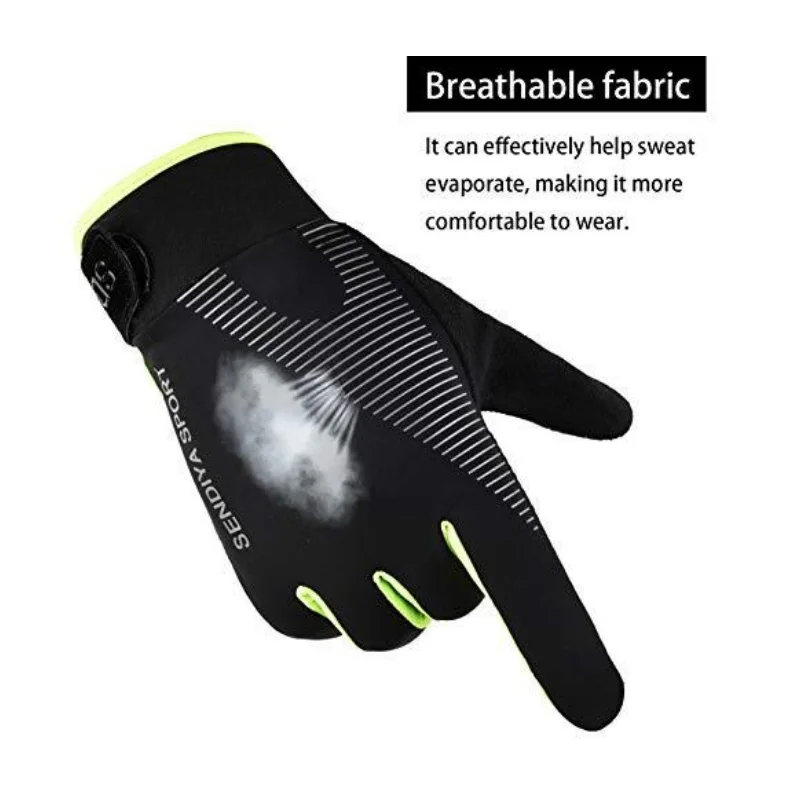 Summer Sunscreen Gloves Cycling Ice Silk Breathable Quick- Drying Soft Thin Outdoor Sports Fishing Non-slip Touch Screen Gloves