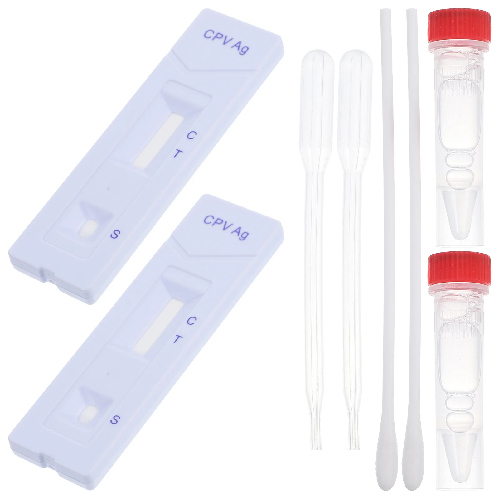 

10 Sets Distemper Rapid Testing Paper Dog Canine Jam Parvo Antigen Cards Convenient Kit