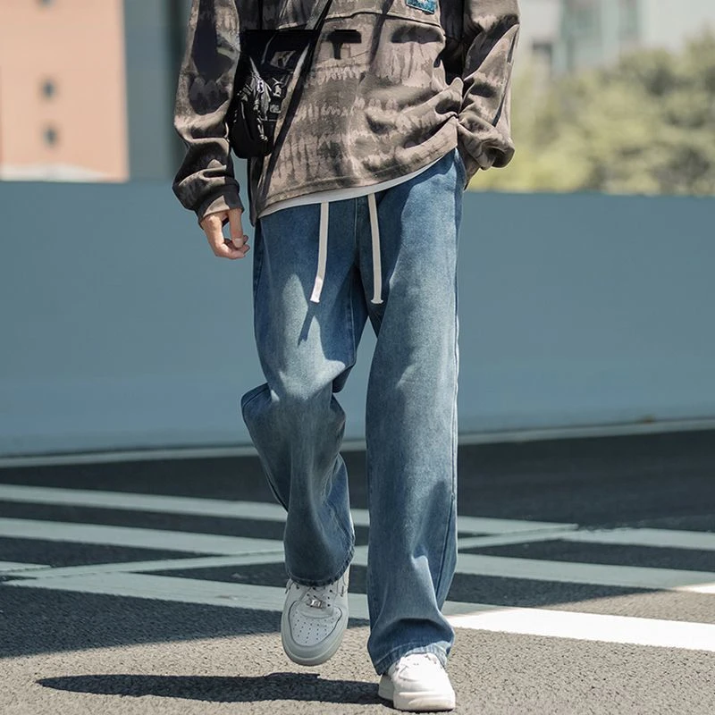 

Летние джинсы для мальчиков 2024, корейские модные повседневные тонкие синие джинсы с подкладкой, новые детские рабочие джинсы, корейские повседневные брюки высокого качества A19