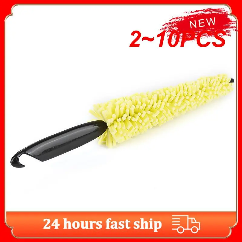 

2~10PCS Car Wheel Brush Tire Cleaning Brush Tool Car Rim Scrubber Cleaner Duster Handle Motorcycle Truck Wheel Car Grooming