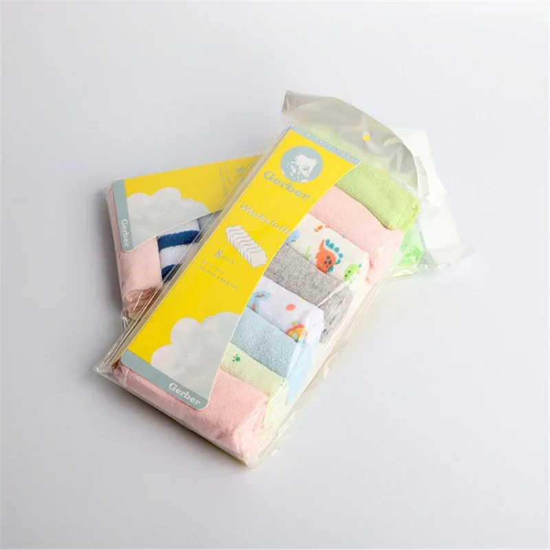 8pcs/pack Cotton Newborn Baby Towels Saliva Towel Nursing Towel Baby Boys Girls Bebe Toalha Washcloth Handkerchief