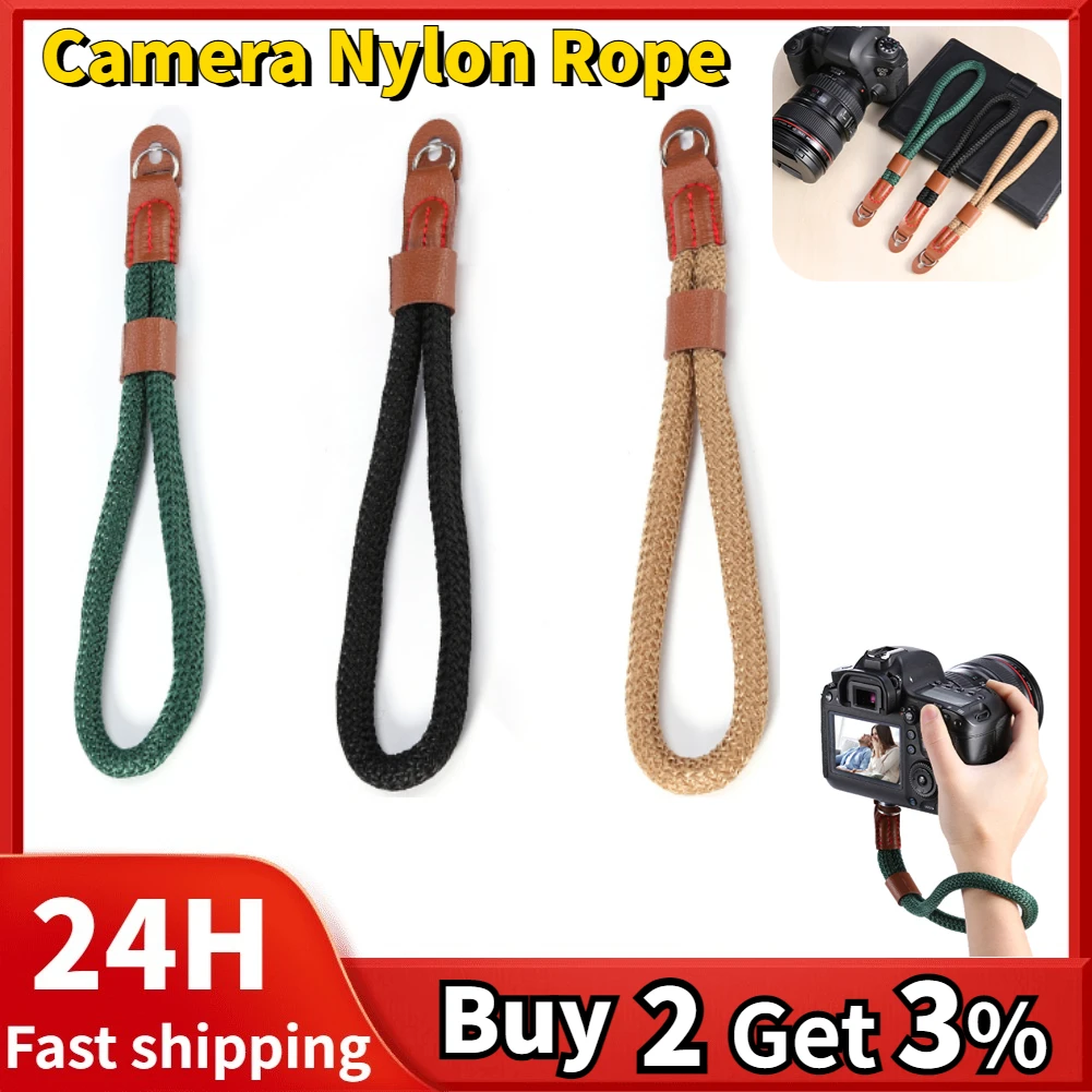 Hand Nylon Rope Camera Wrist Strap Wrist Band Lanyard for Leica Digital