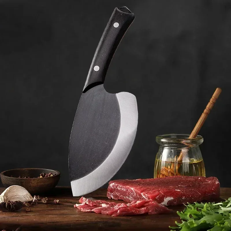 Multifunctional Hand Forged Cleaver Butcher Boning Knife Razor Sharp Stainless Steel Chef Peeling Chopping Knife kitchen knife meat cleaver