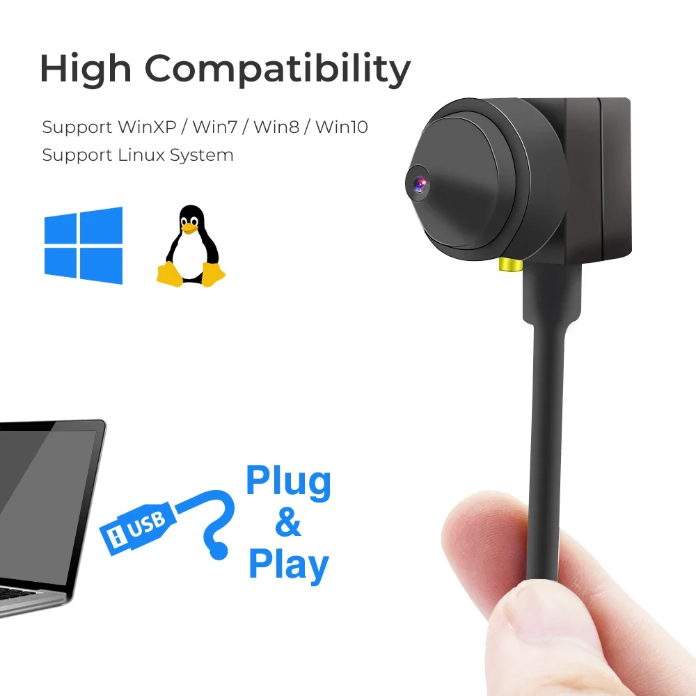 PC webcam pc web camera computer camera PEGATAH Full HD 1080P webcam computer USB camera mini camera with 3.7mm lens CCTV outdoor camcorder security video