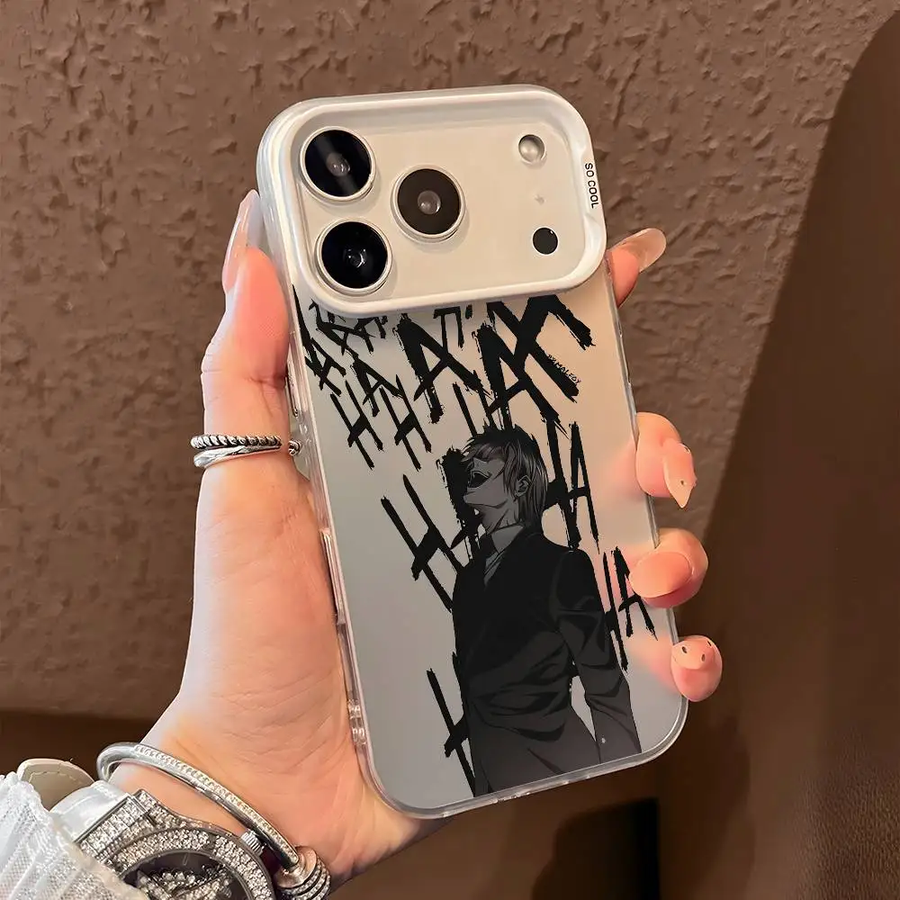 Aurora Multicolor Matte Metallic Phone Case with Light D-Death N-Note Design