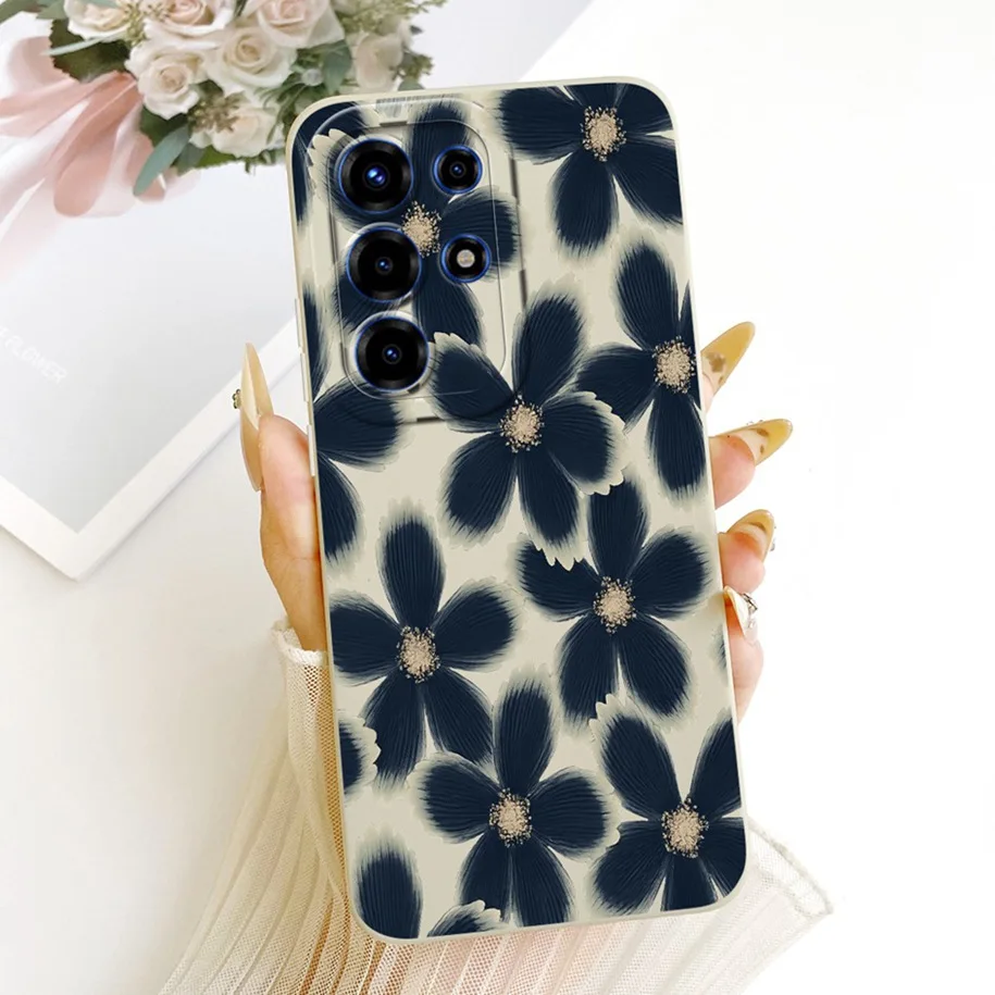 Floral Fashion Soft Silicone Bumper Phone Case in Pink