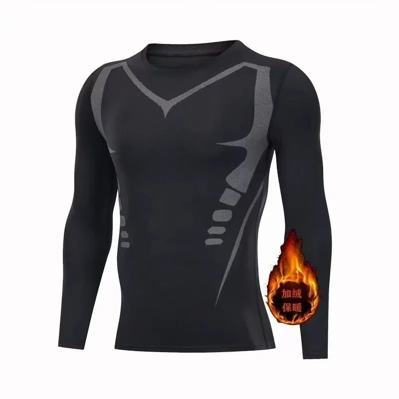 جديد 2 قطع الشتاء الدافئة الرجال الملابس الداخلية...