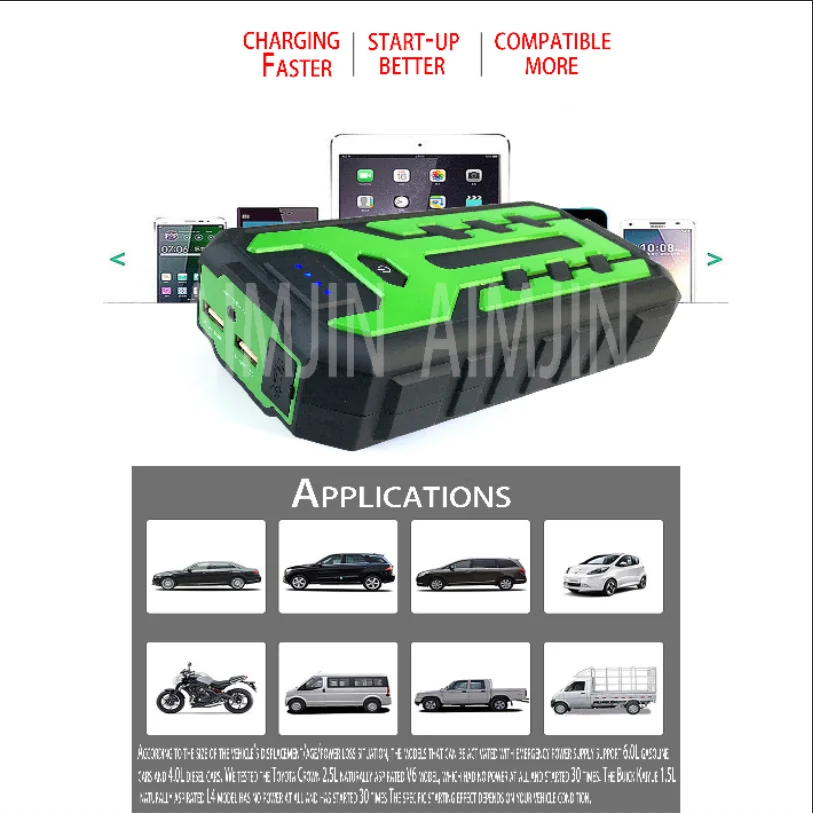 12V Car Starter Emergency Power Supply 28Ah External Battery, For  Multi-functional Charging Starter, Multi-functional Car Mobile