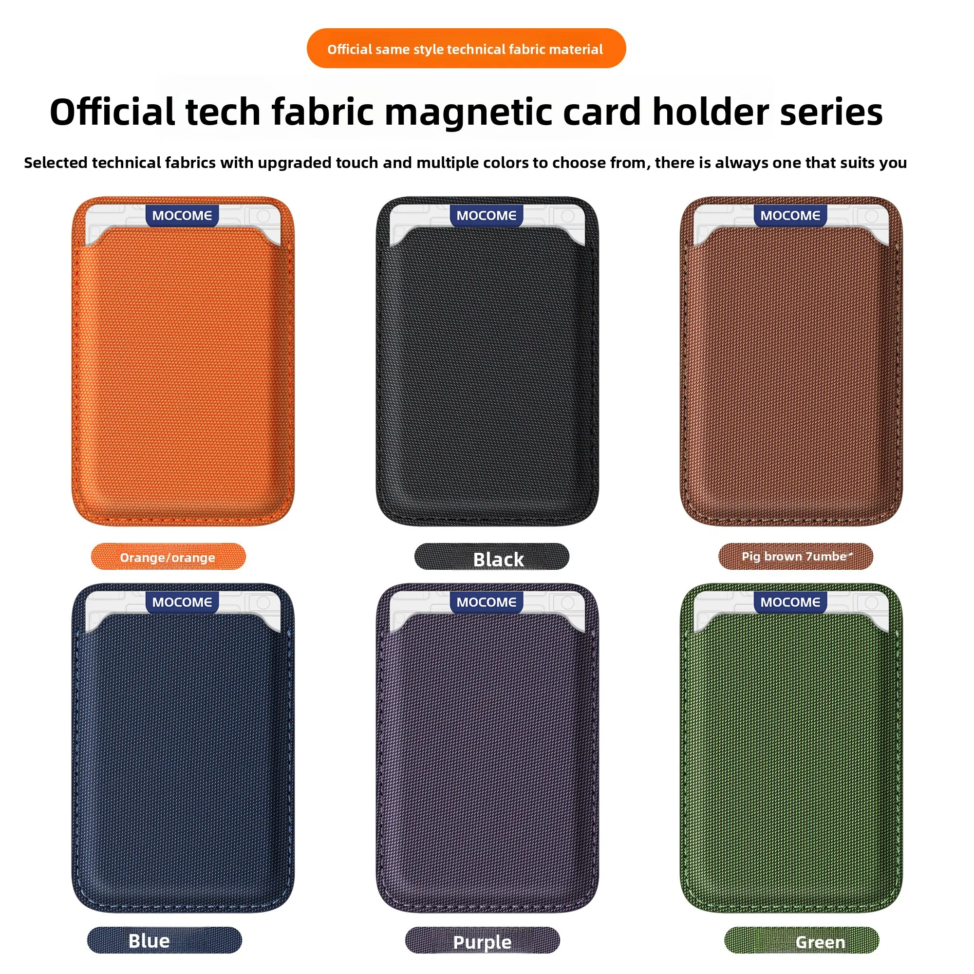 Enhanced MagSafe TechWoven Universal Card Holder with Comfortable Grip and Easy Card Removal