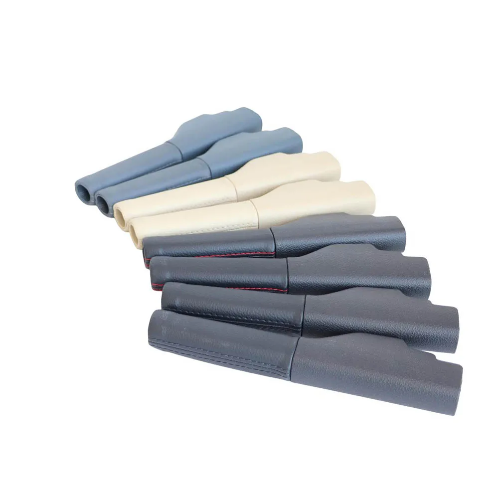 Hand Brake Cover Car Parking Handbrake Cover Brake Dust Cover For Jetta For GLI Golf 5 6 GTI MK5 6 1K0711461A Leather