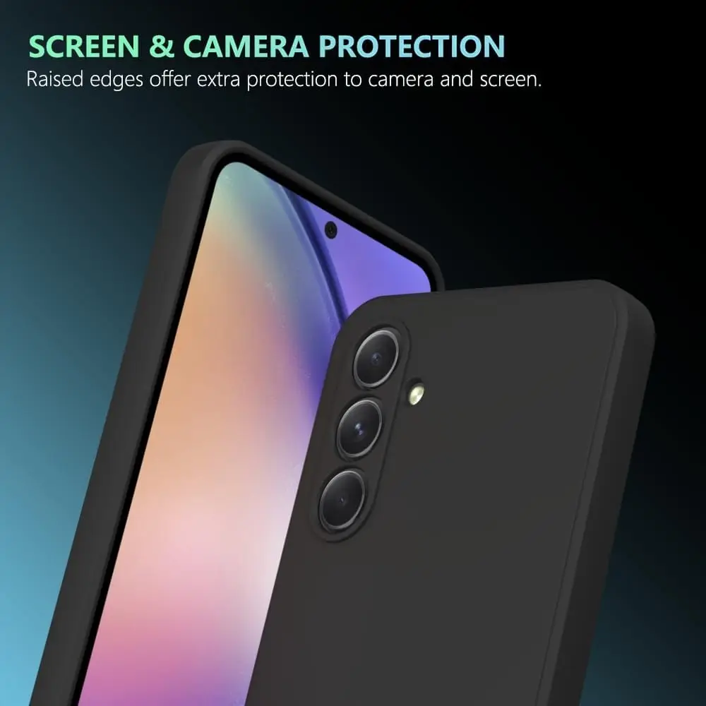 Premium Black Soft Silicone Phone Case