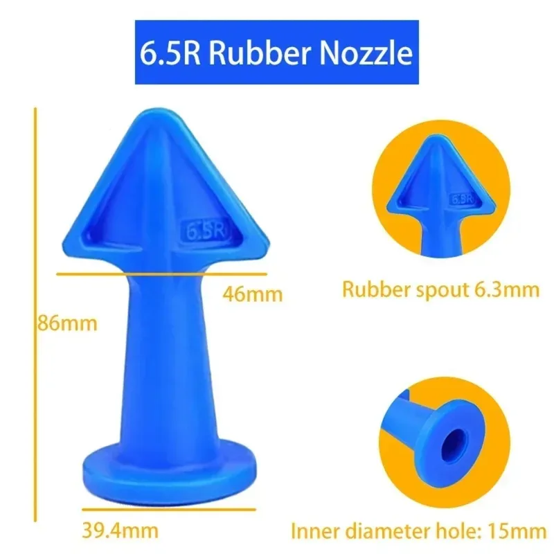 3pcs Multi-functional Silicone Sealant Nozzle Scraper Floor Caulking Tools...