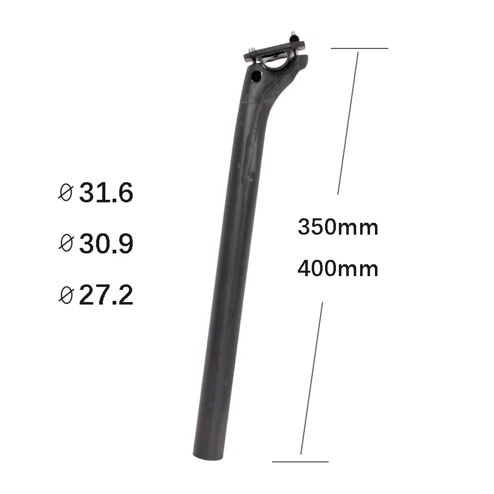 ELITAONE Offset 20mm MTB/Rennrad Sattelstütze 27,2/30,9/31,6mm Carbon Sattelstütze UD Blankes Carbon – Detail 5
