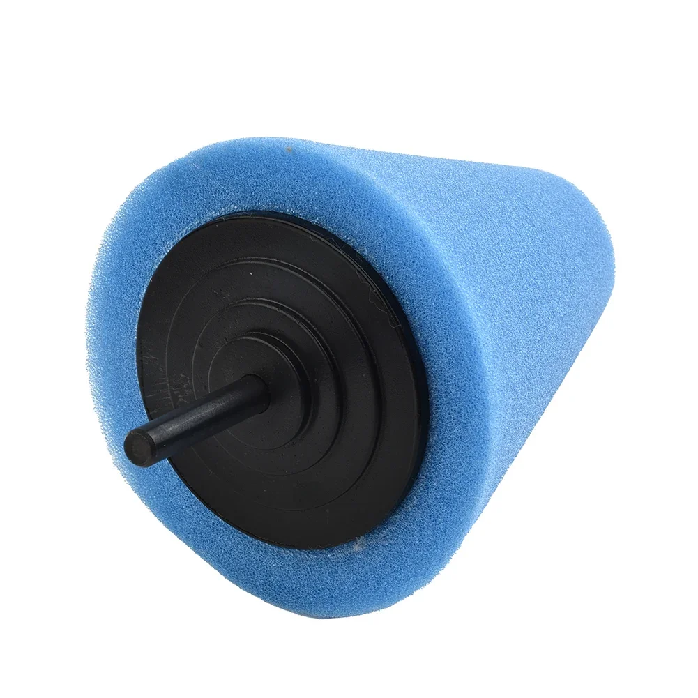 Accessories Foam Polishing Cone Shaped Pads Automobile Wheel Hub Blue Cone For Car Polishing Shaped Sponge Tool