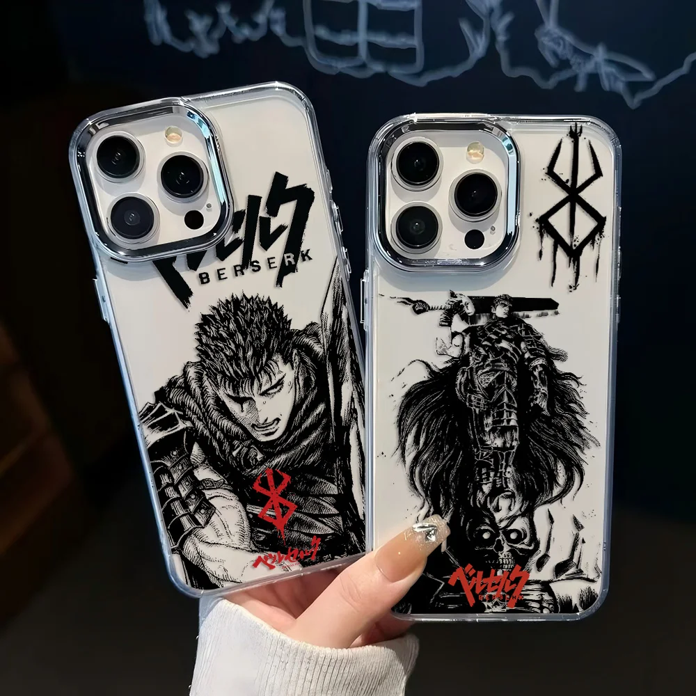 Berserk Anime Transparent Soft Silicone Phone Case