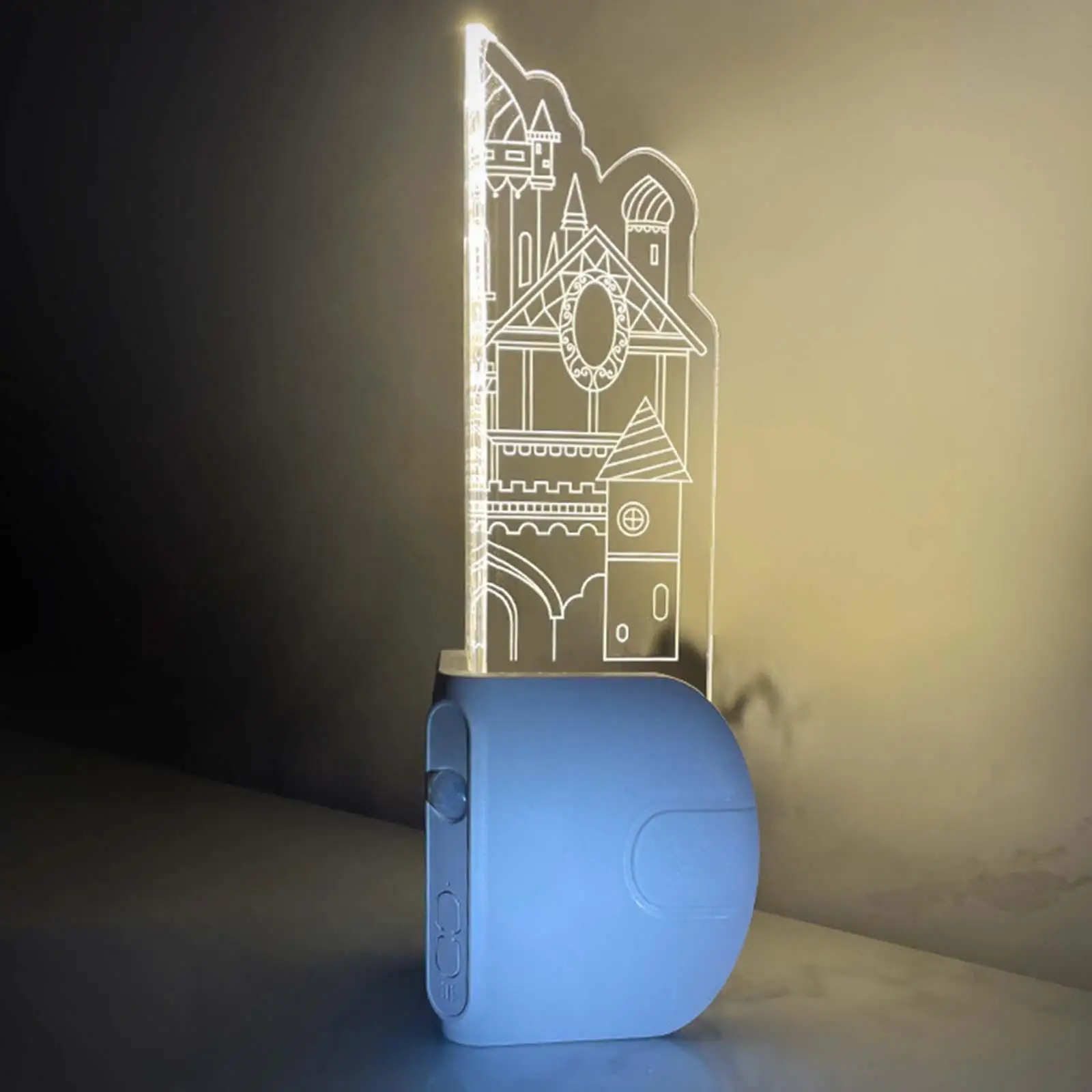 LED Castle Night Light Desk Lamp Romantic Decorative Photo Props Nursery Lamp for Kitchen Hallway Living Room Stairway Game Room