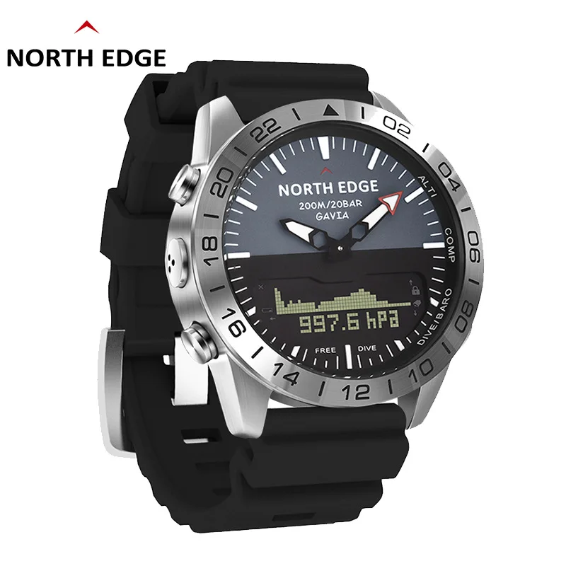 

Waterproof Stainless Steel Diving Watch, Dual Display, Multifunctional Sports Watch, Outdoor Sports, High Pressure, C728
