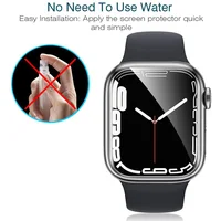 Film de protection d'écran pour Apple Watch 9 8 7 6 SE 5 3, Film de protection complet transparent pour iWatch série 38mm 42mm 45mm 41mm 40mm 44mm 4