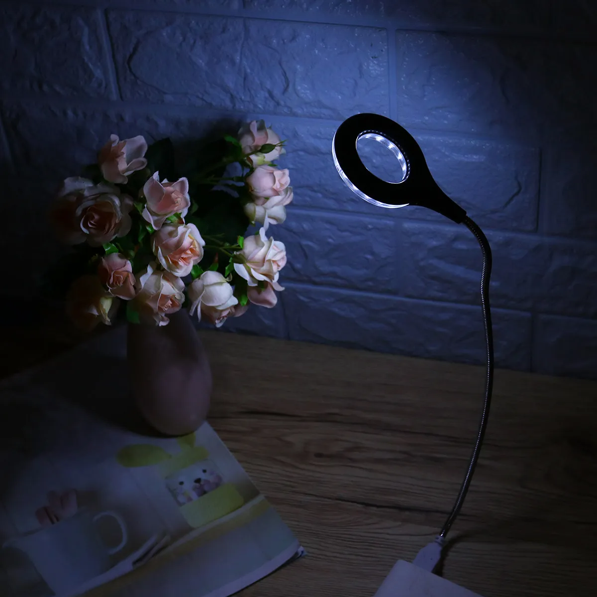 1Pcs USB LED 라이트 조정 가능한 구부릴 수 있는 독서 램프 눈 보호대 따뜻한 빛 휴대용 야간 램프 컴퓨터 노트북 캠핑