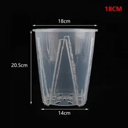 Large Capacity Transparent Cylindrical Plant Holder - Durable, Thickened, Anti - Deformation Design (18cm)