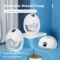 Tire-lait électrique portable, mains libres, collecteur de lait confortable, léger avec affichage LED, 4 modes et 36 niveaux 1