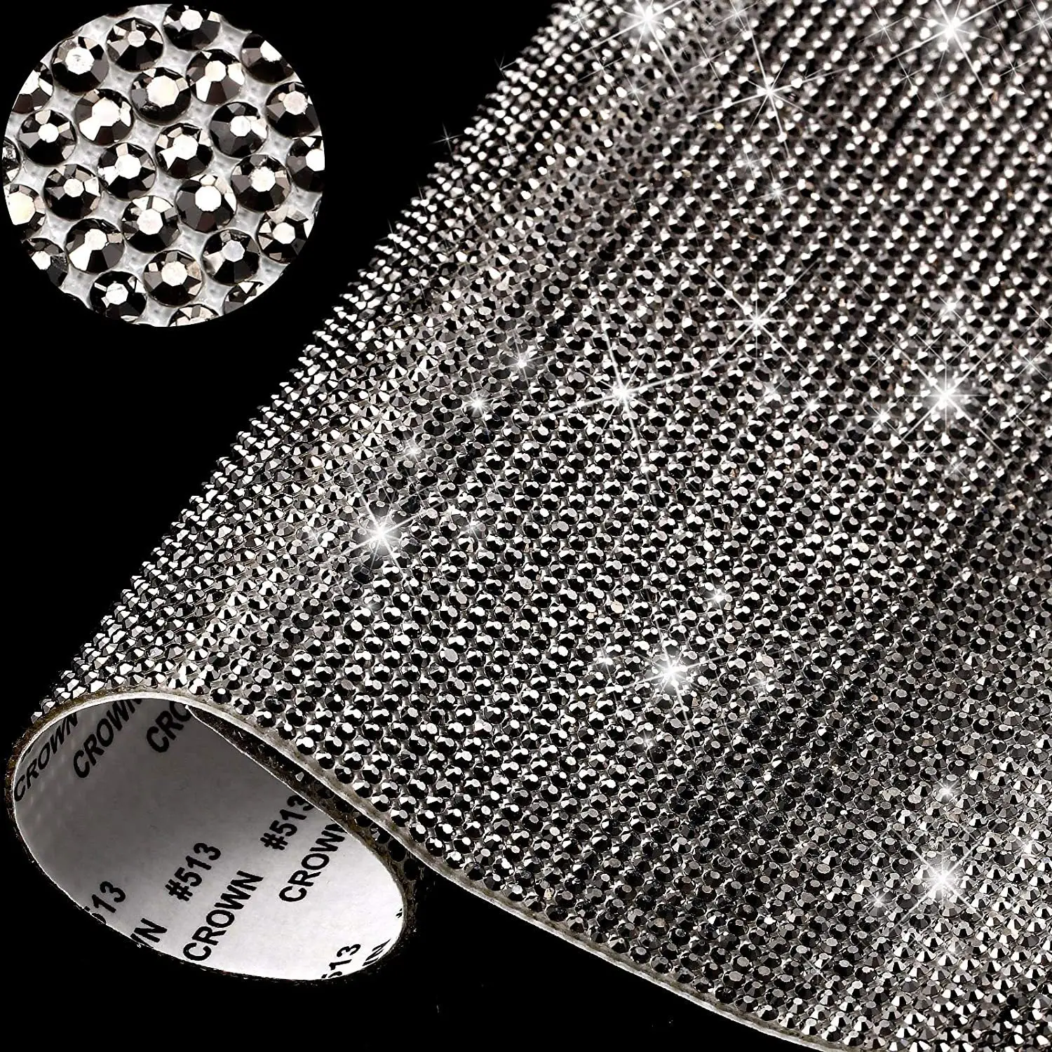 Self-Adhesive Crystal Rhinestone Ribbon for DIY Crafts and Decorations
