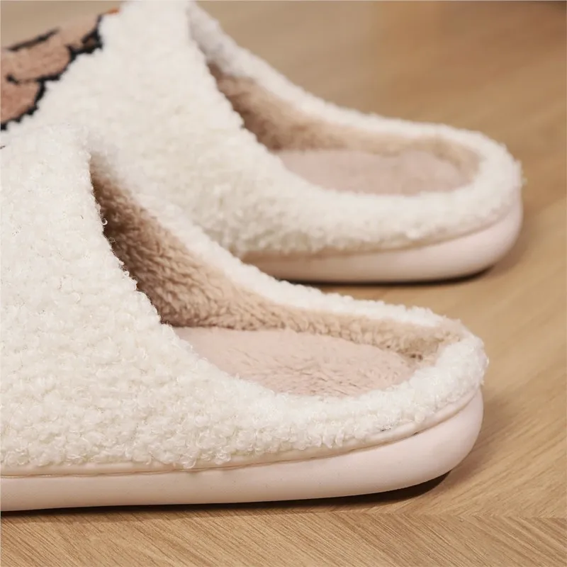 Warm Cotton Slippers for Women Non Slip House Shoes