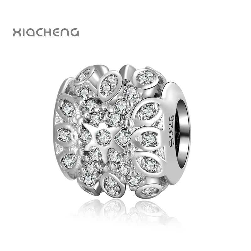 

Diy серебряные бусины 925 пробы Подвески Ретро цветочные бусины для женщин DIY Pandora Подвески Браслеты и браслеты YBD223