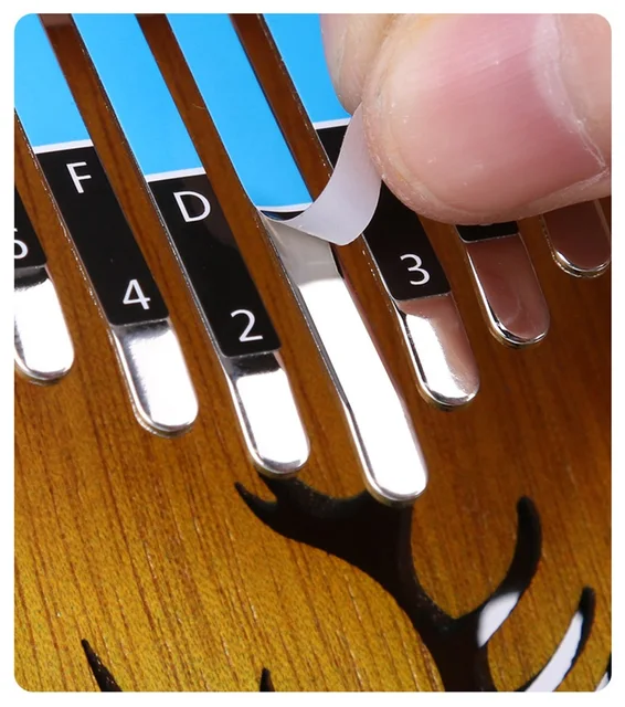 Adesivi Kalimba 17/21 Toni - Per Principianti Con Note Colorate - Foto 2