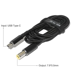 Powerful 100W USB - C Charging Cable with DC Plug Adapter (USB C to 7.9 - 5.5mm)