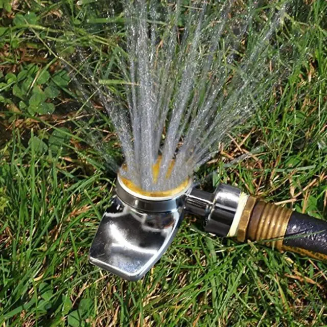 360 Fokos Automatikus Pont Sprinkler Négyzet Alakú Kör Mintázat Szilárd Ötvözött Fém Forgó Fúvóka Fűnyírók Kerti Kiegészítő - Image 6
