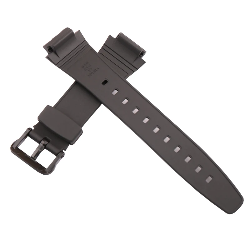 Watch accessories for CASIO AQ-163W-1 AQ-160 Sports silicone waterproof watchband needle buckle unisex