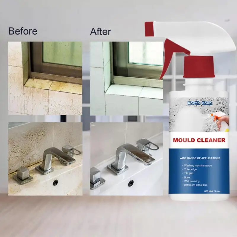 60ml Household Mold Remover Spray Mildew Cleaning Agent Furniture Tile Floor Wall Cleaner