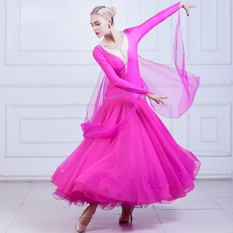 

Женское платье для бальных танцев, платье для вальса, современное платье Foxtrot стандартного национального стандарта для танцев